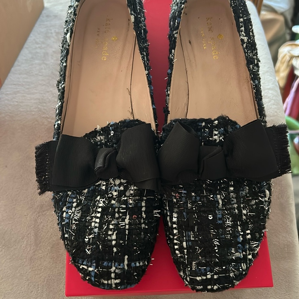 Kate Spade Gino Blue Multi Tweed 9M